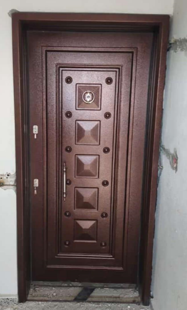 Rustik Kahve Çelik Kapı